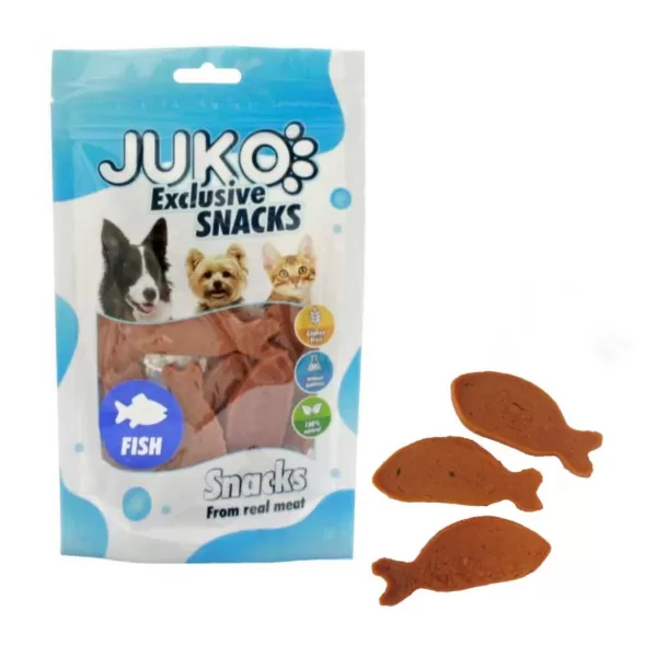 JUKO SNACKS Salmon in fish shape 70g