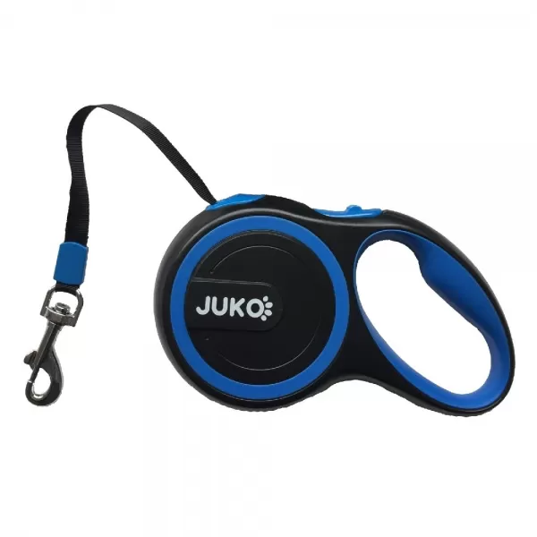 JUKO Vodítko samonavíjecí S 3m 15kg tape-modrá