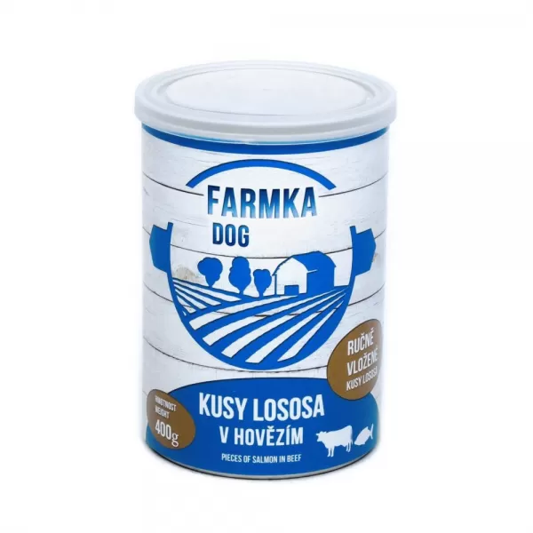 JUKO FARMKA DOG s lososem 400g