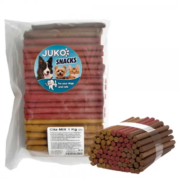 JUKO Pamlsek pro psy Cita Mix JUKO SNACKS 1kg cca 140-160ks