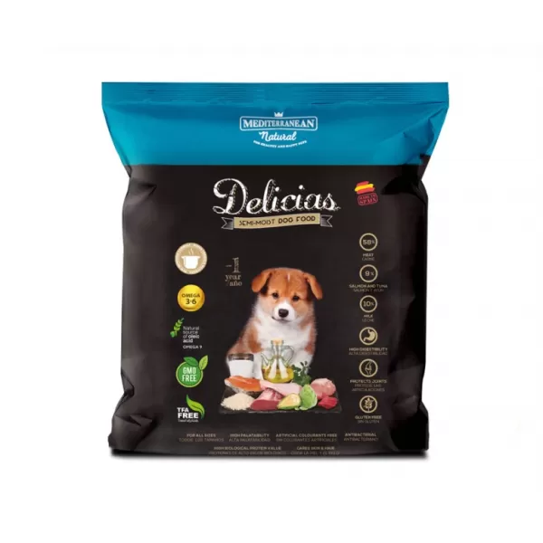 JUKO Krmivo poloměkké Delicias Ppuppy SEMI-MOIST Soft 800g