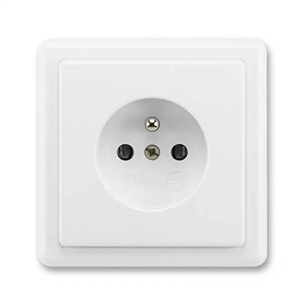 Zásuvka kompletní CZ1 16A 250 Vstř. BLISTR 5517-2389 B1W