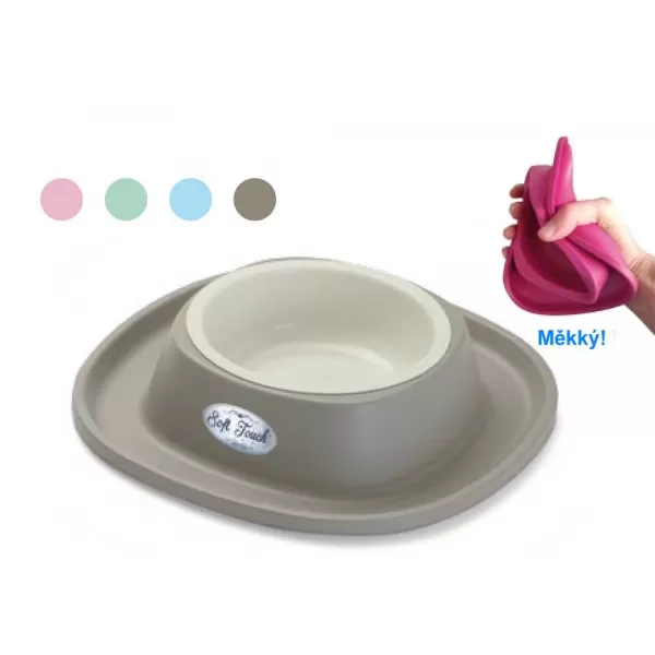 JUKO Miska SOFT TOUCH big 28x5,5h-plast 20052
