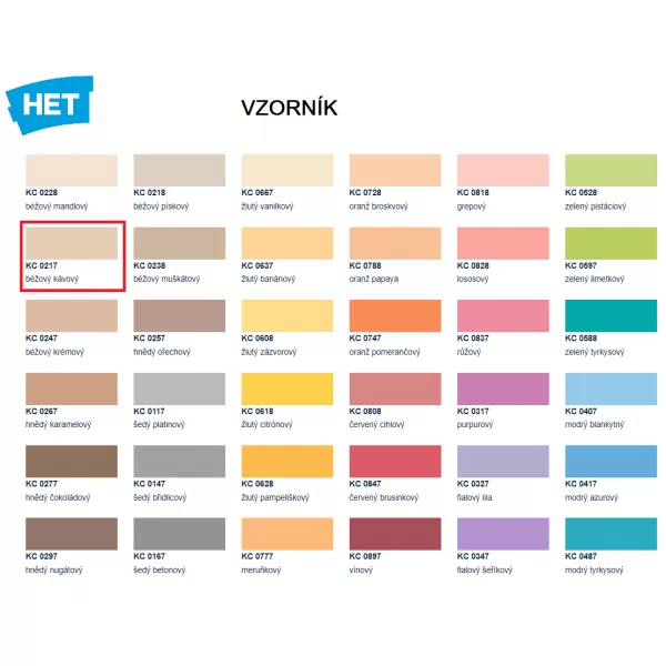 HET Klasik COLOR 0217 - béžový - 4kg