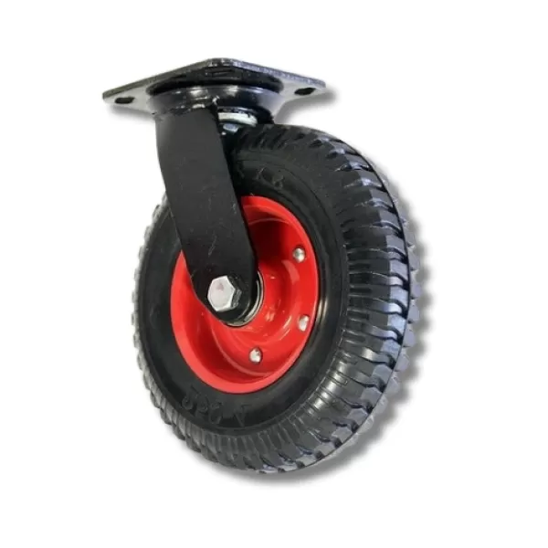 ADOBY Otočné pojezdové kolo d160/150kg, černá guma, kuličkové ložisko