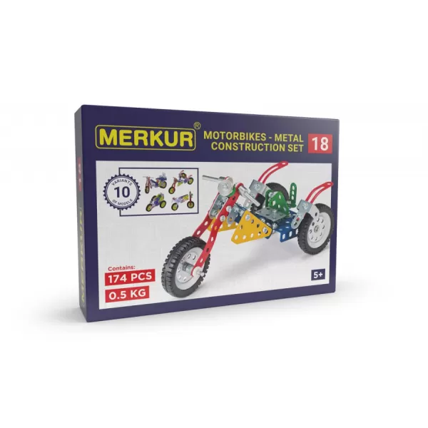 Merkur 018 - Motocykly 174 dílů 10 modelů