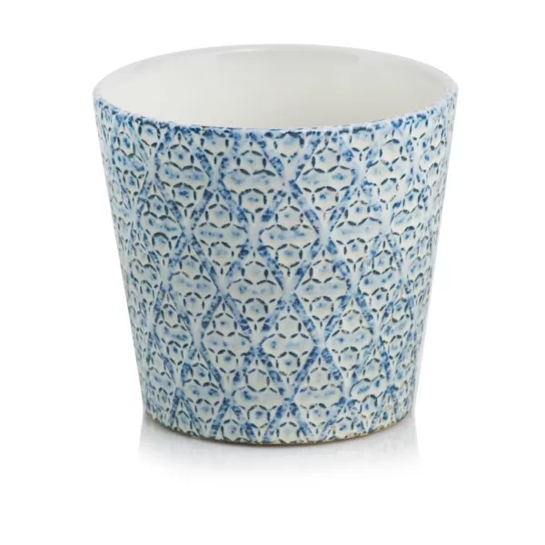 Obal keramický pr. 14cm - modrý lesk