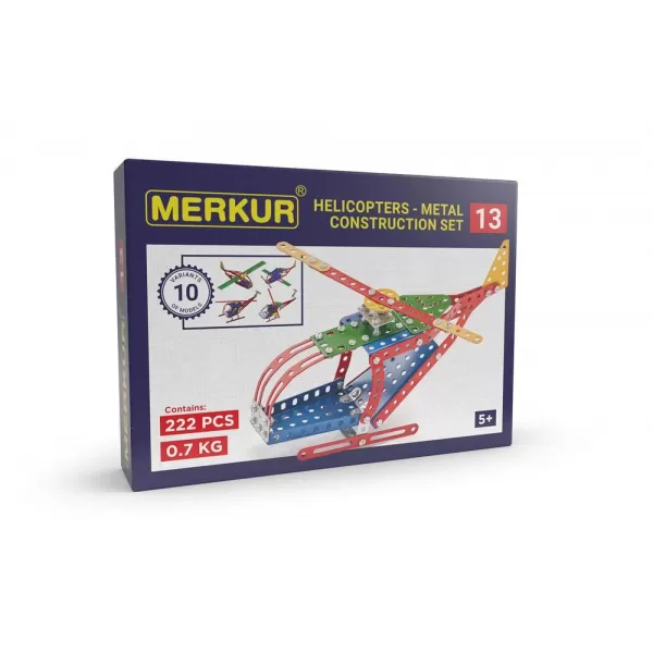 Merkur 013 - Vrtulník 222 dílů 10 modelů
