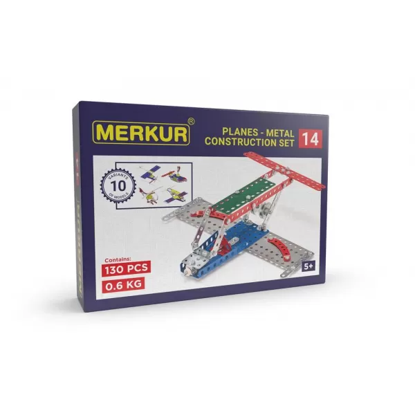 Merkur 014 - Letadlo 130 dílů 10 modelů