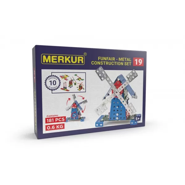 Merkur 019 - Mlýn 181 dílů 10 modelů