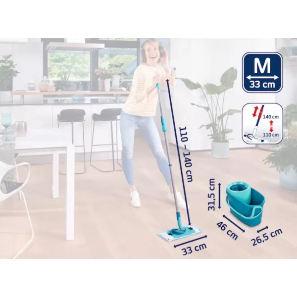 Set Clean Twist M Ergo + Čistič na silně znečištěné podlahy 1 l LEIFHEIT 52127