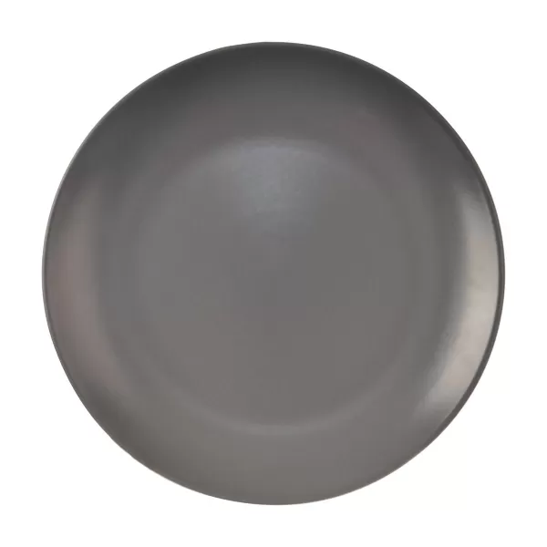 Talíř ker. mělký ALFA kulatý pr. 27 cm šedá