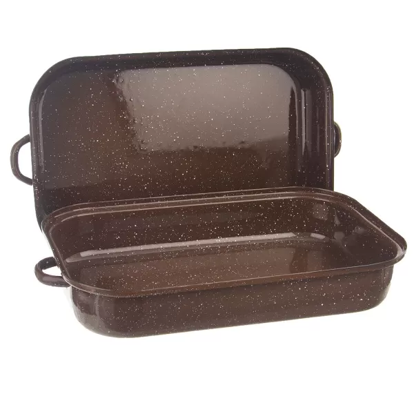 Pekáč smalt BROWN 46x27,5x14 cm víko