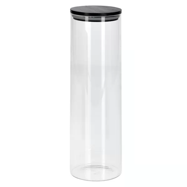 Dóza sklo/bambus 1,32 l kulatá