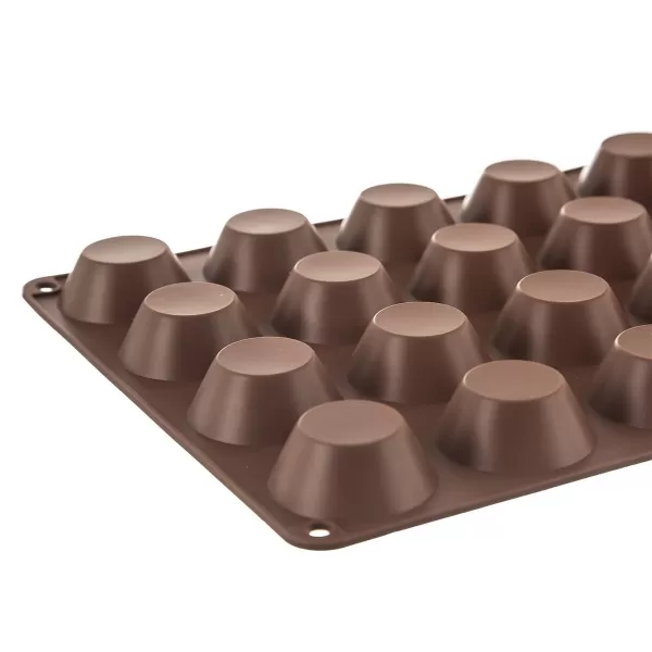 Forma silikon muffiny malé 20 hnědá
