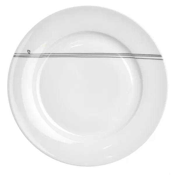 Talíř porc. mělký SRDÍČKA pr. 27 cm
