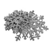 Podtácek polyester VLOČKA pr. 13,5 cm šedá 6 ks