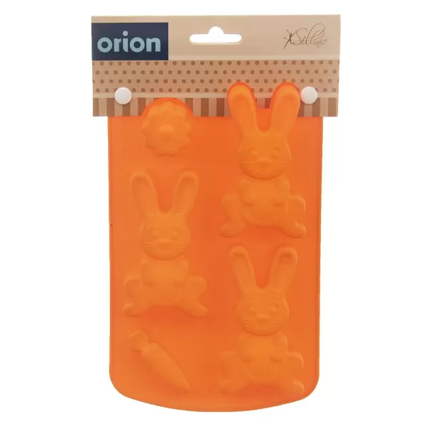 Forma silikon zajíčci mix 5 oranžová