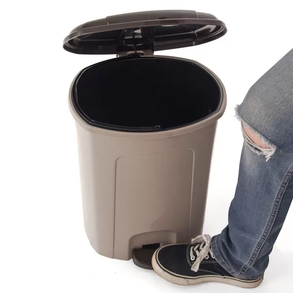 Koš odp. UH s pedálem 21 l kávově hnědá