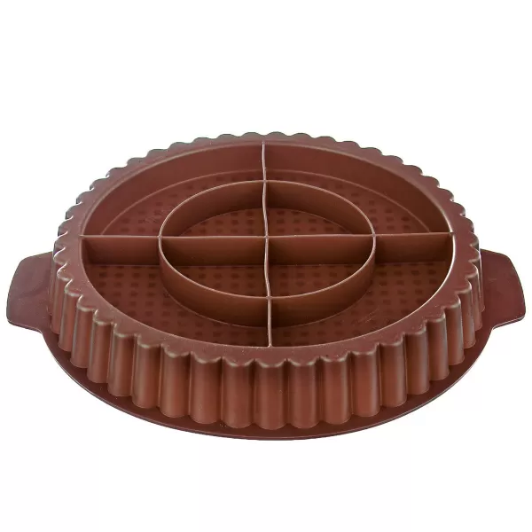 Forma silikon koláč pr. 27 cm hnědá