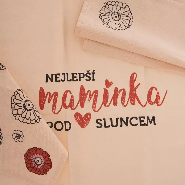Utěrka bavlna kuch. NEJLEPŠÍ MAMINKA 3 ks CZ
