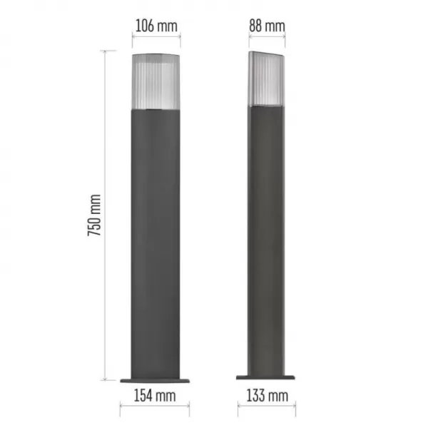 EMOS ZGL0C0P LED zahradní svítidlo sloupek E27,IP54,MAX 25W