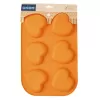 Forma silikon muffiny srdce 6 oranžová