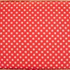 Kazeta na šití dřevo/polyester 24x18x13 cm červená
