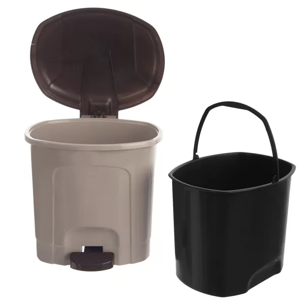Koš odp. UH s pedálem 3 l kávově hnědá
