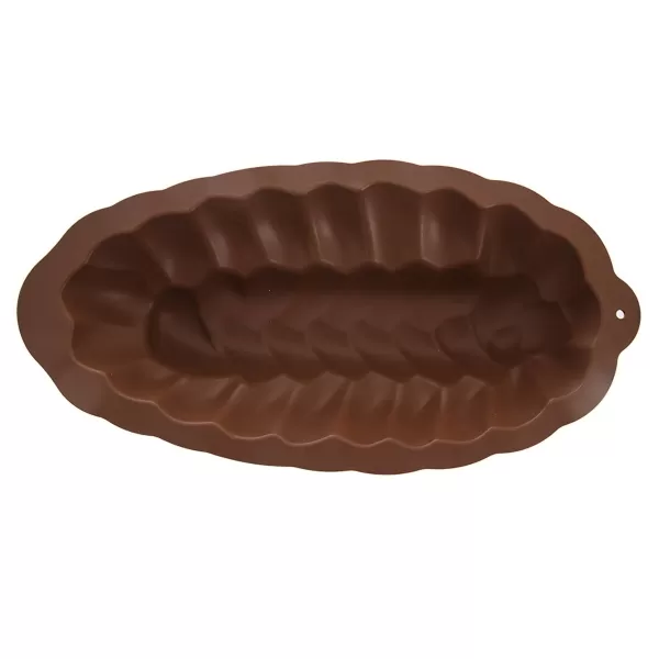 Forma silikon vánočka 41x20,5 cm hnědá