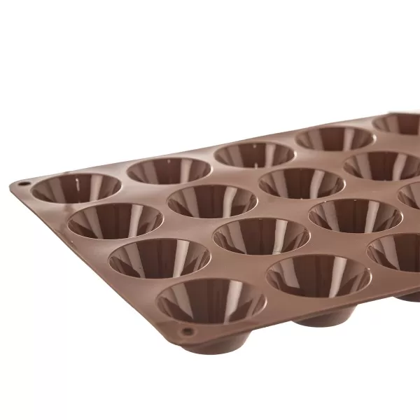 Forma silikon muffiny malé 20 hnědá