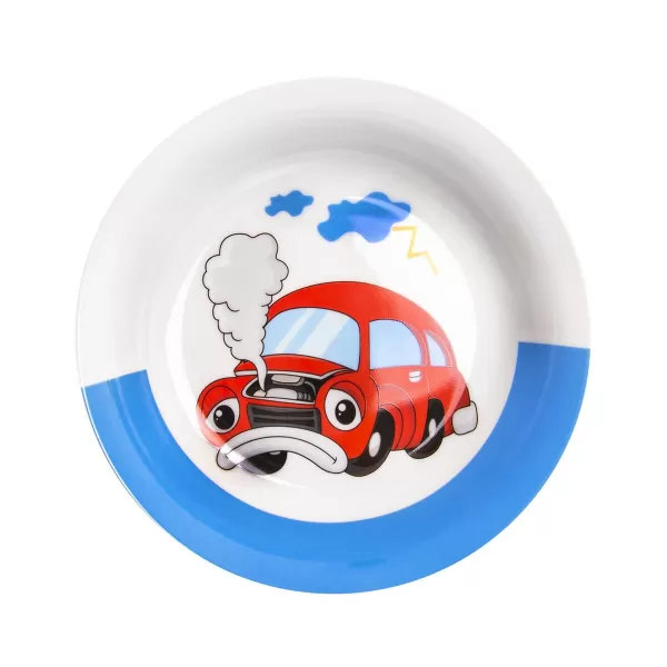 Talíř porc. hluboký dětský AUTO pr. 19 cm