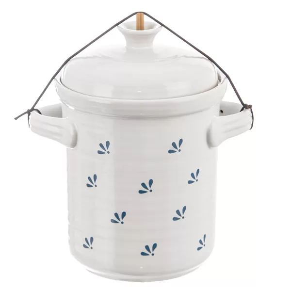 Hrnec ker. na nakl. zelen. pickles+víko 2,8 l MODROBÍLÁ
