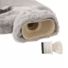 Termofor guma/polyester glitter SRDCE 1,6 l šedá