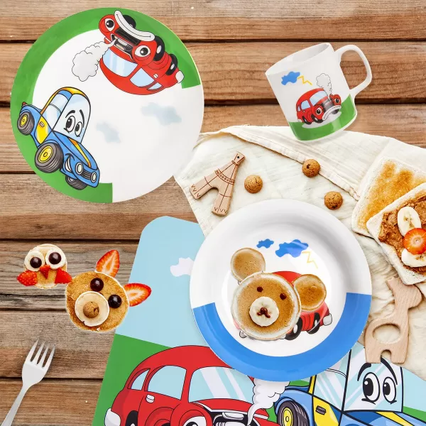 Talíř porc. hluboký dětský AUTO pr. 19 cm