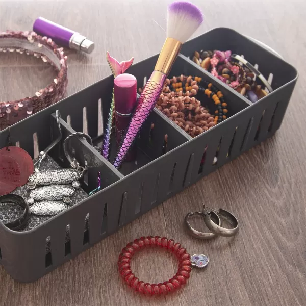 Košík UH organizér Flexi 32x10x6,8 cm šedá