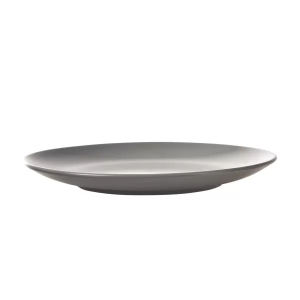 Talíř ker. mělký ALFA kulatý pr. 27 cm šedá