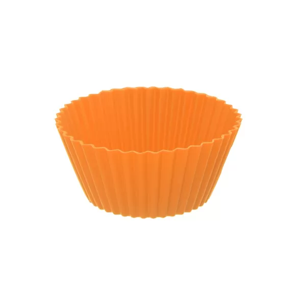 Formička silikon košíček muffiny 12 ks oranžová