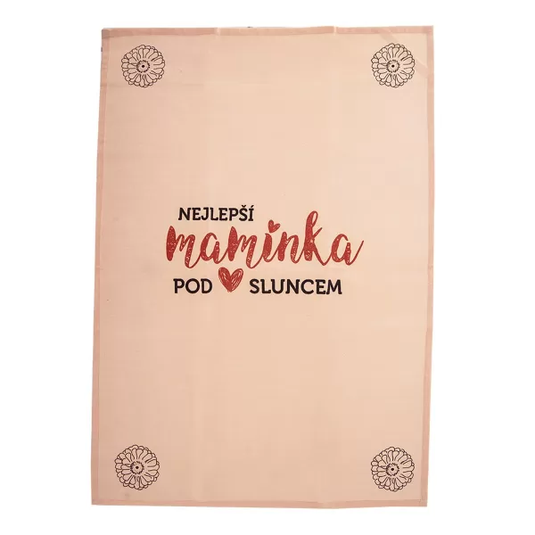 Utěrka bavlna kuch. NEJLEPŠÍ MAMINKA 3 ks CZ