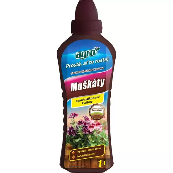 AGRO OM kapalné hnojivo muškáty 1l