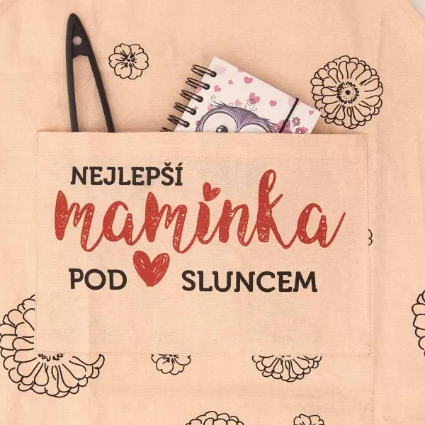 Zástěra bavlna kuch. NEJLEPŠÍ MAMINKA CZ