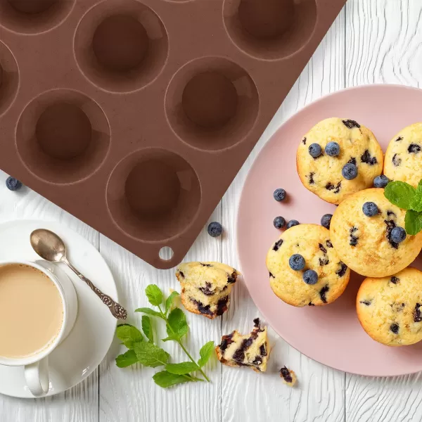 Forma silikon muffiny malé 20 hnědá