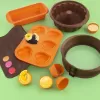 Forma silikon muffiny srdce 6 oranžová