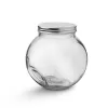 Dóza sklo/nerez s víkem 0,5 l kulatá