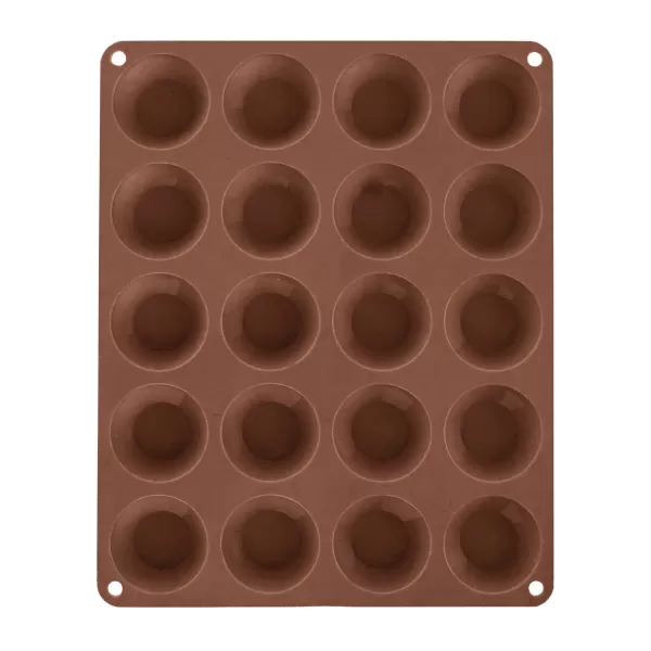 Forma silikon muffiny malé 20 hnědá