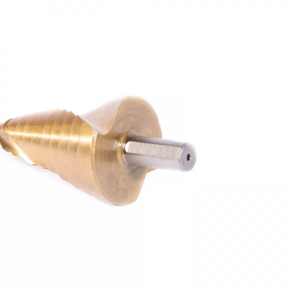 XT Vrták stupňovitý HSS TiN 4-20mm, krok 2mm (HEX)