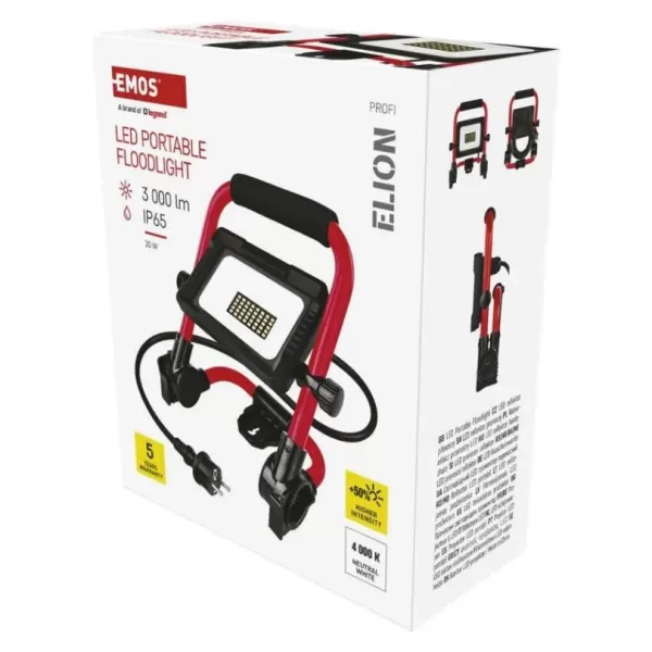 EMOS Přenosný LED reflektor ELION 20W NW
