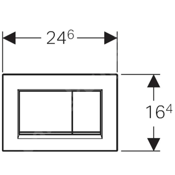 Geberit SIGMA30 bílá/CR lesk