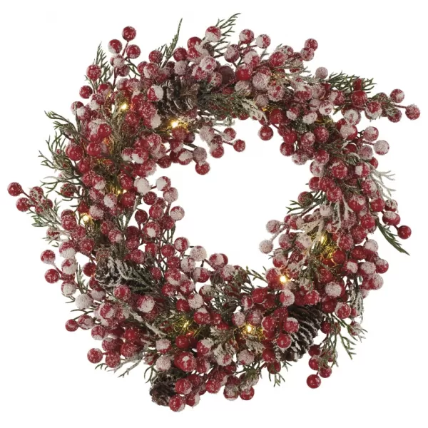 EMOS 20LED XMAS WREATH DECO 2AA WW