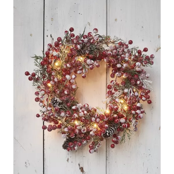 EMOS 20LED XMAS WREATH DECO 2AA WW